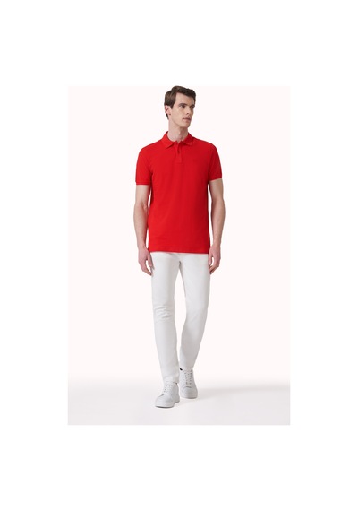 Kırmızı Basic Düz %100 Pamuk Slim Fit Dar Kesim Kısa Kollu Polo Yaka Tişört 99yc018011550 Kırmızı Kırmızı Basic Düz %100 Pamuk Slim Fit Dar Kesim Kısa Kollu Polo Yaka Tişört 99yc018011550 Kırmızı