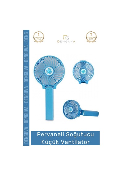 Vantilatör Usb Mini Taşınabilir Şarjlı Katlanabilir Sessiz Masaüstü Pervaneli Soğutucu Küçük Vantil