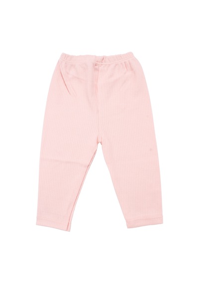 By Bebekodam Kız Bebek Somon Renkli Minik Çiçek Desenli Fırfırlı Pijama Takımı