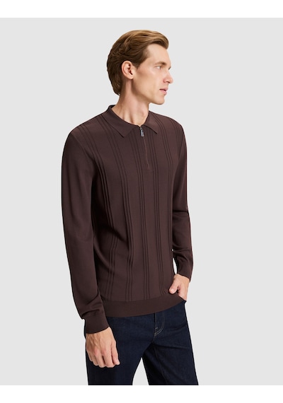 Pierre Cardin Koyu Kahverengi Slim Fit Kazak 50330139 Vr084