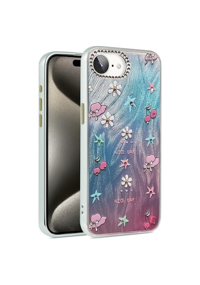 Apple iPhone Uyumlu 16e Kılıf Blade Aynalı Desenli Kapak - Desen 4 Bz8683140849535