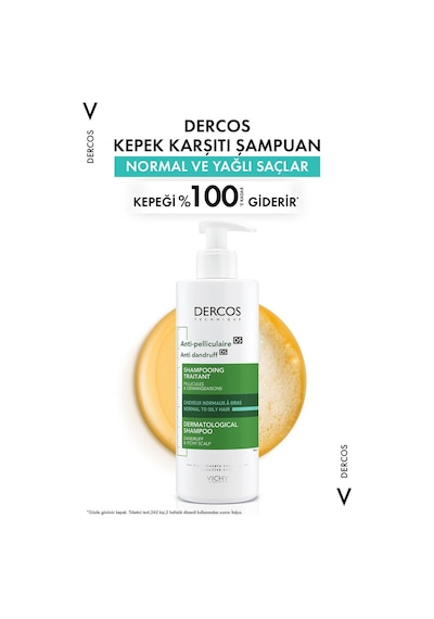 Vichy Dercos Dandruff Karşıtı Şampuan Normal & Yağlı Saçlar 2 x 390 ML