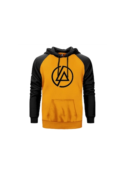 Linkin Park Classic Logo Sarı Renk Reglan Kol Sweatshirt Sarı
