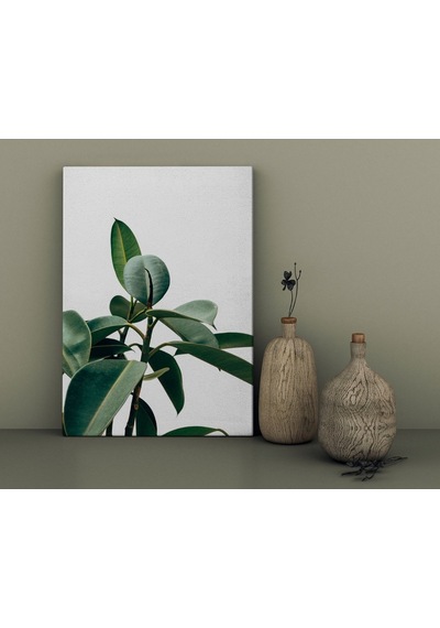 Bk Home Green Plant Tasarımlı Kanvas Tablo 30X50Cm-1 (551084960)