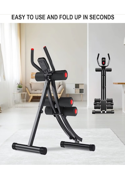 R-mek1 Karın Egzersiz Aleti Ekipmanları Spor Ev Karın Abs Egzersiz Makinesi Egzersiz Mekik Aleti Lcd Ekranlı