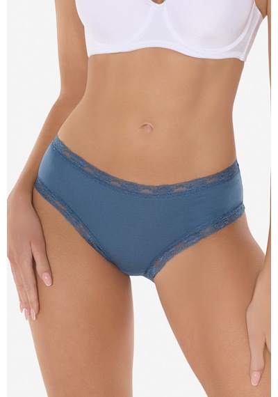 Malabadi Kadın Mavi 2 Li Paket Extra Yumuşak Micro Modal Dantelli Slip Külot 700