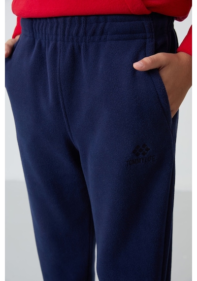 Tommylife Tommy Life Kırmızı-lacivert Kalın Yumuşak Dokulu Standart Fit Nakışlı Polar Erkek Çocuk Eşofman Takım - 11218 Kırmızı - Lacivert