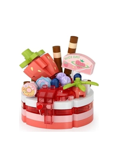 Lz-8644 Loz Çilekli Pasta 160 Parça Block Oyuncak-mini Poşet