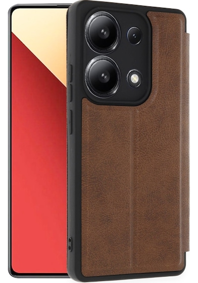 Newface Xiaomi Redmi Note 13 4g Kılıf Flip Cover - Taba Taba