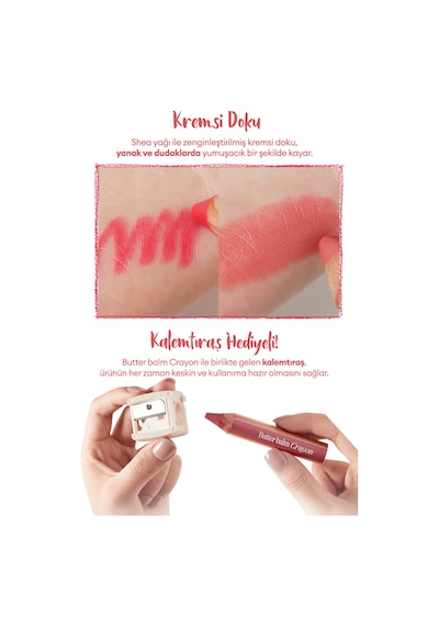 Kremsi, Kalem Şeklinde Renkli Dudak Balmı &kalemtıraş Clıo Butter Balm Crayon 013 Good Morning Apple 013 Good Morning Aplle 99618187