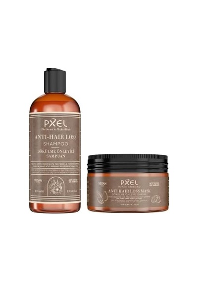 Tr Dökülme Karşıtı Saç Bakım Seti Şampuan Ve Maske Kafein, Biotin Ve Biberiye Özlü 400ml + 300ml Genel