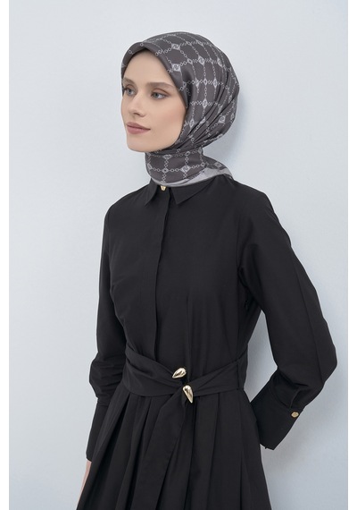 Armine Saf İpek Sura Eşarp-2026 İlkbahar-yaz- 953000d Açık Gri