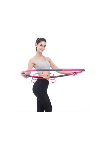 Hula Hoop Egzersiz Çemberi - Egzersiz Halkası - Ağırlıklı - Bel Bölgesi Ayarlanabilir Karışık Tek Ebat