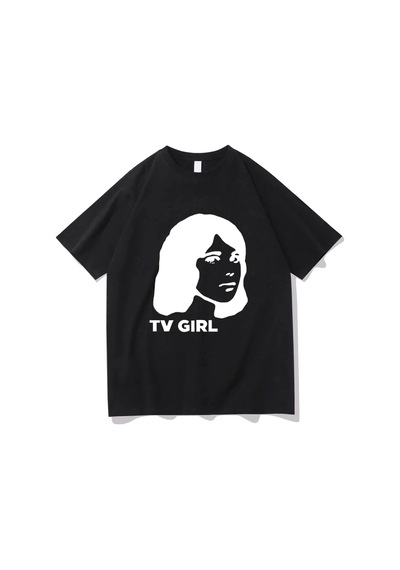 Startmore Beyaz Klasik Tv Komik/ Harajuku Yaz Üstleri Vintage Unisex Siyah