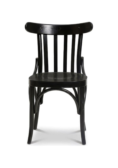 Clara Retro Thonet Kolçaklı Ahşap Sandalye Siyah