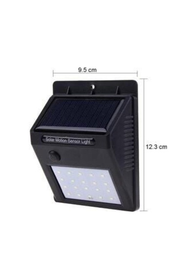 Güneş Enerjili Sokak Lambası Solar Bahçe Armatürü Aydınlatması Dış Mekan Işık 20 Led