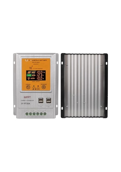Hubrendy Sh Powermaster Pm-pt30a 12v/24v 30a Mppt 4 Usb'li Dijital Otomatik Solar Şarj Regülatörü