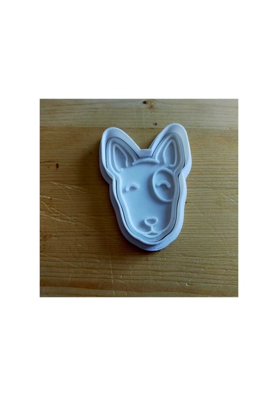Bull Terrier Kurabiye Kalıbı 2 Parça Gıdaya Uygun 3d Baskı Diğer