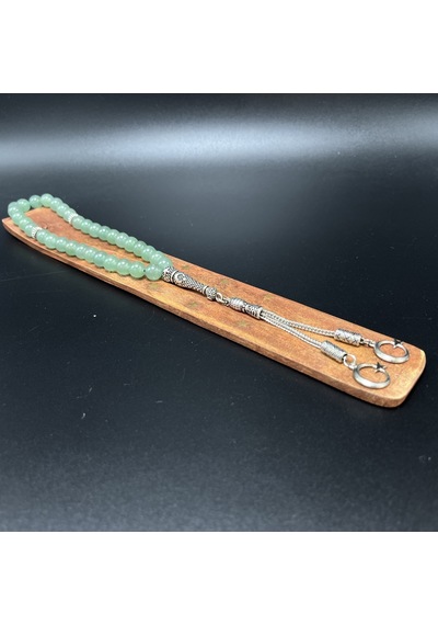 Sertifikalı Aventurin 8mm 33lük Doğal Taş Tesbih