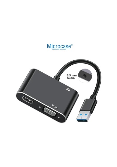 Usb 3.0 Hdmı-vga-aux Görüntü Aktarıcı Adaptör Çevirici Al4331