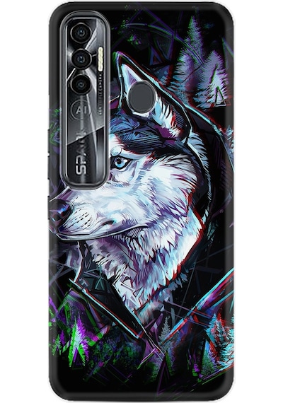 Tecno Spark 7 Pro Kılıf Silikon Desen Dog Eyes 1761