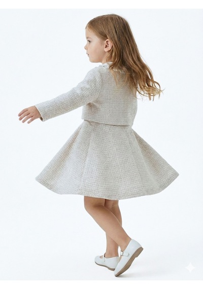 Xo Kids Fiyonklu Bebe Yakalı Tüvit Kız Çocuk 3lü Bej Elbise Takımı 3-7 Yaş 4410 Bej Xo Kids Fiyonklu Bebe Yakalı Tüvit Kız Çocuk 3lü Bej Elbise Takımı 3-7 Yaş 4410 Bej