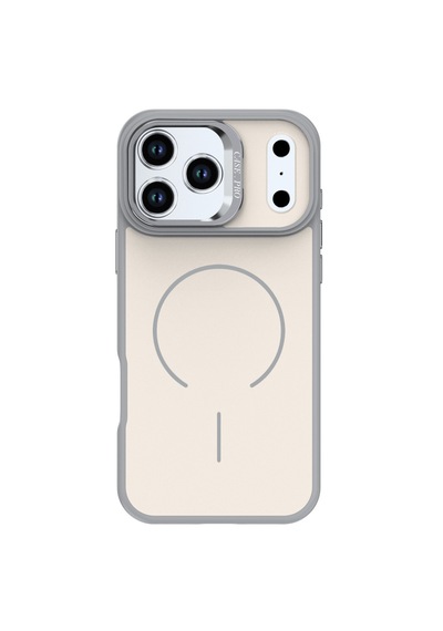 Apple Uyumlu iPhone 17 Pro Max  Flexa Magsafe Kapak Şeffaf Darbe Emici İnce Premium Kılıf Beyaz