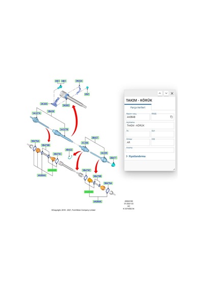 Aks Körük Kiti Sıvı Gres+kelepçe İç Connect 75ps Mks 519 - 2t14 4a084 Da