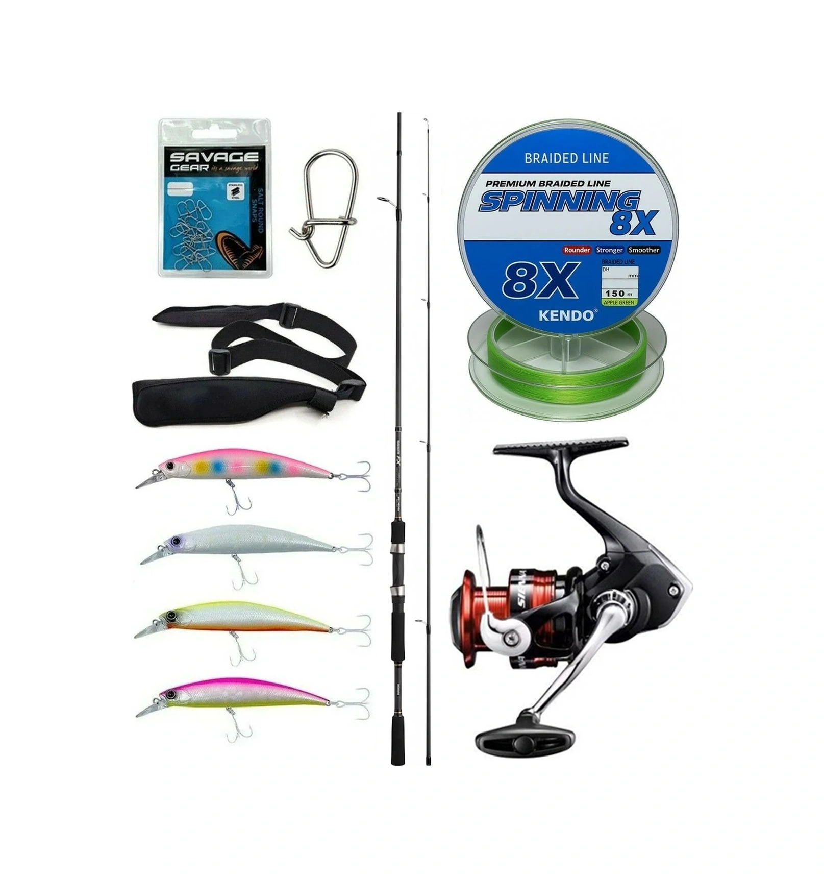 Yek Outdoor Spin Olta Seti Shimano Kamış Fx Xt Spinning Moderate Fast 2,10m 14-40g 2pc&shimano Sienna 4000 Fg Spin Makinesi