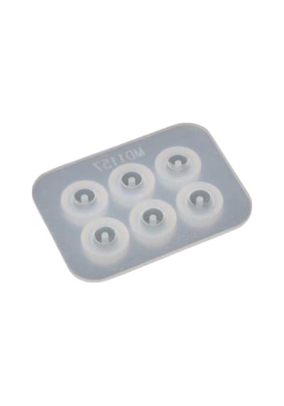 Epoksi Boncuk Şekilli Tesbih ve Bileklik Silikon Kalıp 10 Mm 6 Lı