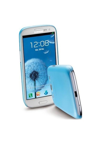 Cellular Line Galaxy S3 İle Uyumlu 035 Silikon Kılıf Mavi 035galaxys3b Out