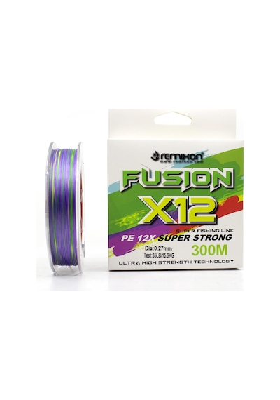 Remixon Fusion 300m X12 Multi Color İp Misina - 0,20
