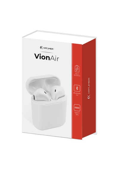 Hpvnpr-002 Vion Air Bluetooth Tws Kulaklık, Yarı Kulak İçi, 4 Saat Müzik, Kutuyla 10 Saat, Dokunmatik Kontrol - Beyaz