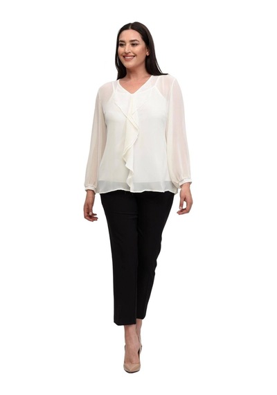 Hanezza Kadın Büyük Beden Önü Fırfır Detaylı Beyaz 42-54 Silky Şifon Bluz Iç Askılı Bluz Ile Gönderilir Beyaz - 30872078 Beyaz Hanezza Kadın Büyük Beden Önü Fırfır Detaylı Beyaz 42-54 Silky Şifon Bluz Iç Askılı Bluz Ile Gönderilir Beyaz - 30872078 Beyaz