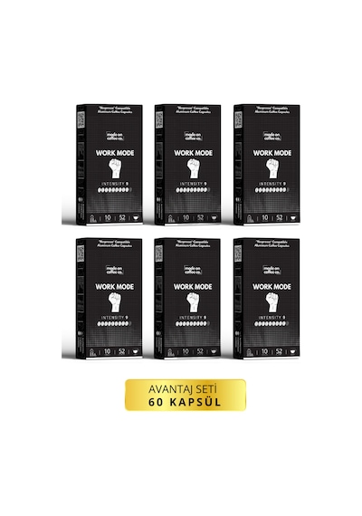 Work Mode Nespresso Uyumlu Alüminyum Kapsül Kahve - 60 Adet Diğer