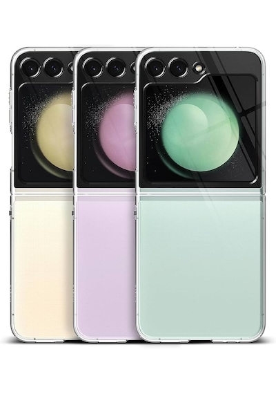Samsung Uyumlu Z Flip 5 Arka Kapak Kamera Camlı Yeşil