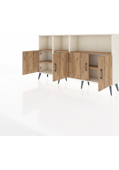 Arges Konsol 6 Raflı 4 Kapaklı 176x30x99 Aytaşı-çam Atlas Çam - Aytası Arges Konsol 6 Raflı 4 Kapaklı 176x30x99 Aytaşı-çam Atlas Çam - Aytası
