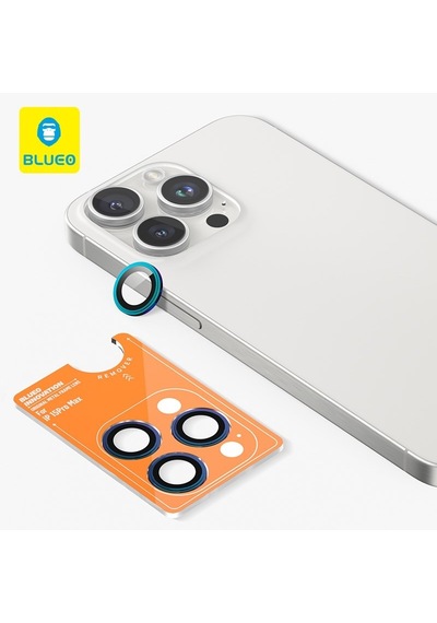 Blueo Apple Uyumlu   iPhone 14 / 14 Plus Renkli Metal Çerçeve Lens Koruyu