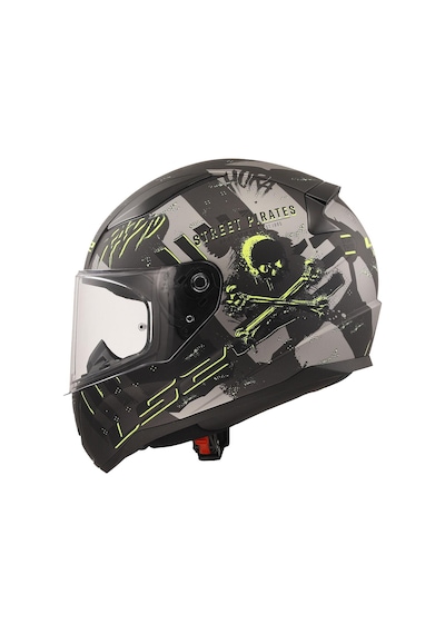 Ls2 Rapıd 2 Pırates Tıtanıum Kask Siyah