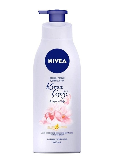 Değerli Yağlar Içeren Vücut Losyonu Kiraz Çiçeği & Jojoba Yağı 400ml , Normal / Kuru Ciltler