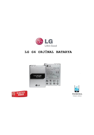 LG Uyumlu G4 Batarya Pil Bl-51Yf Garantili