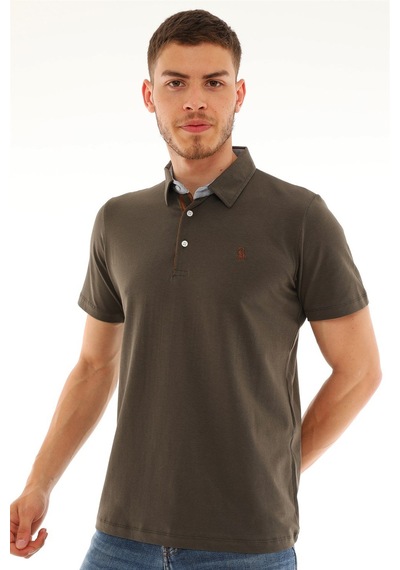 T8582 Dewberry Erkek T-shırt-haki Haki