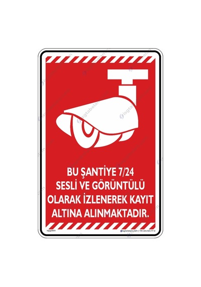 Bu Şantiye7/24 Sesli , Görüntülü Olarak Kayıt Altına Alınmaktadır (545781365)