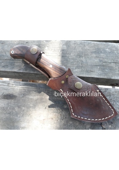 El İşçiliği Av Kamp Bıçağı 25 CM 4116 Çelik Siyah