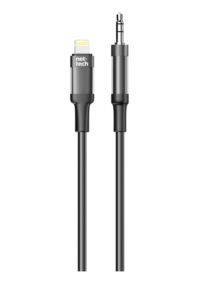 Nettech Nt-ac06 Plastik 100 Cm Jack To Lightning Aux Kablo Siyah