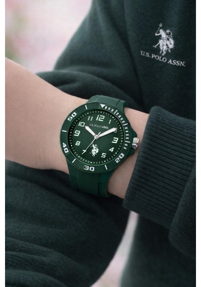 U.s.polo Assn 2 Yıl Saat&saat Garantili 3 Atm Suya Dayanıklı Genç Ve Çocuk Kol Saati Us.g2146.5 Yeşil