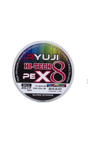 Ryuji Hi-tech X8 150m 0.08 Mm Multi Color İp Misina