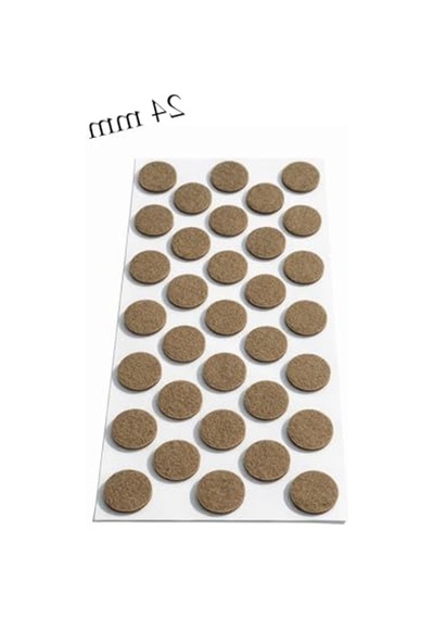 Yuvarlak Yapışkanlı Keçe Ped, Zemin Koruma Ve Gürültü Önleme 6395751