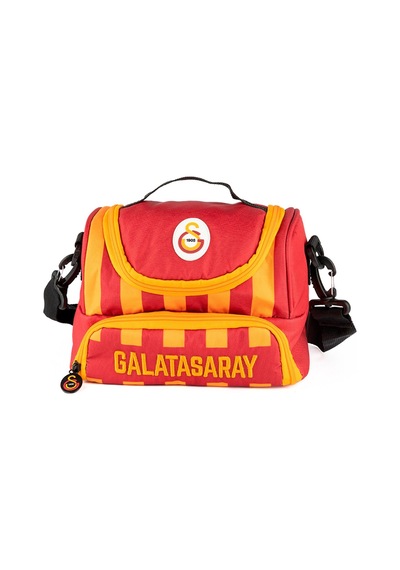 Galatasaray Nakışlı Sarı Çubuk Baskılı Erkek Çocuk Beslenme Çantası - Me25541 Çok Renkli