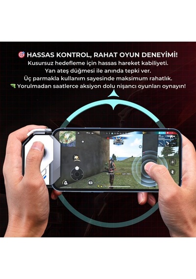 Polham Profesyonel Mobil Oyun Joystick Apple Uyumlu iOS & Android , Oyun Kontrol Cihazı, Tak-çalıştır